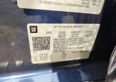 2020 Chevrolet Silverado K1500 Lt, Front End damage, Copart lot 73160106, photo 12 of 14