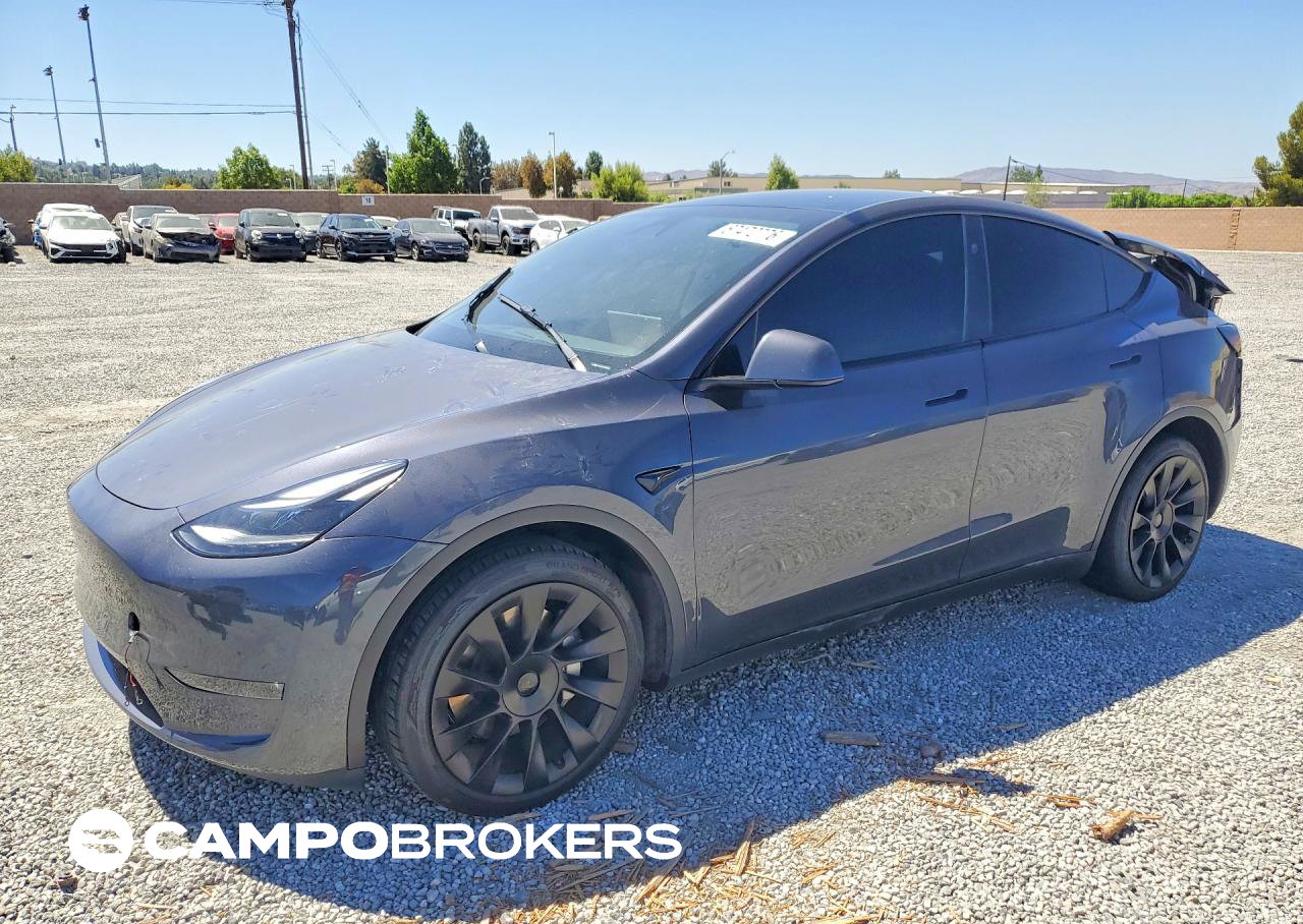2023 Tesla Model Y, Rear End damage, Copart lot 67472776