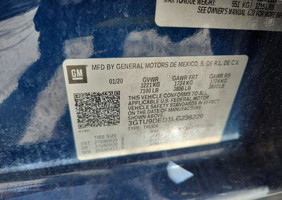 2020 Gmc Sierra K1500 Slt, пошкодження: Передня частина, Copart лот 69232216, фото 12 з 14