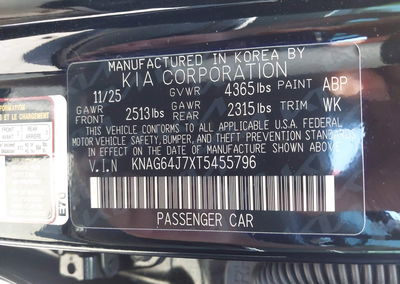 2026 Kia K5 Gt-line Fwd, Right Rear damage, Iaai lot 46152469, photo 9 of 18