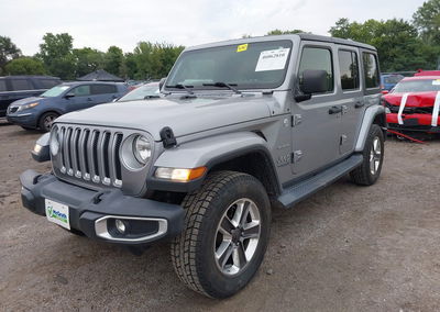 2020 Jeep Wrangler Unlimited Sahara 4x4, daño Trasero, Iaai lote 46062810, foto 2 de 16