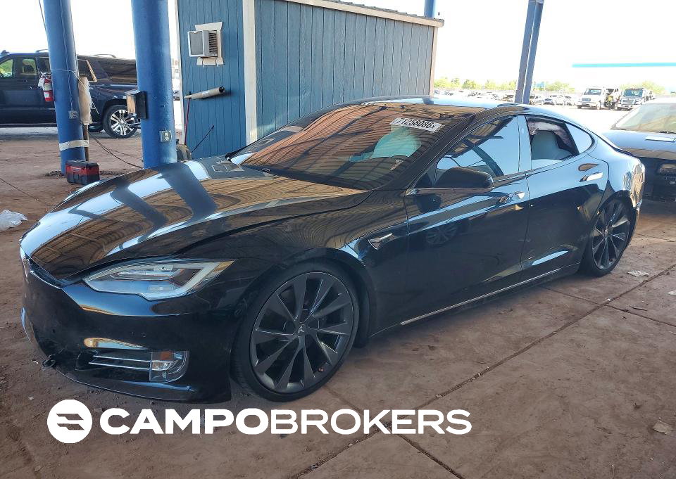 2020 Tesla Model S, daño Trasero, Copart lote 71258086