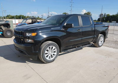 2021 Chevrolet Silverado 1500 4wd  Short Bed Custom, Front End damage, Iaai lot 46053669, photo 2 of 17