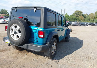 2020 Jeep Wrangler Unlimited Sport S 4x4, daño Frontal, Iaai lote 46259955, foto 4 de 16
