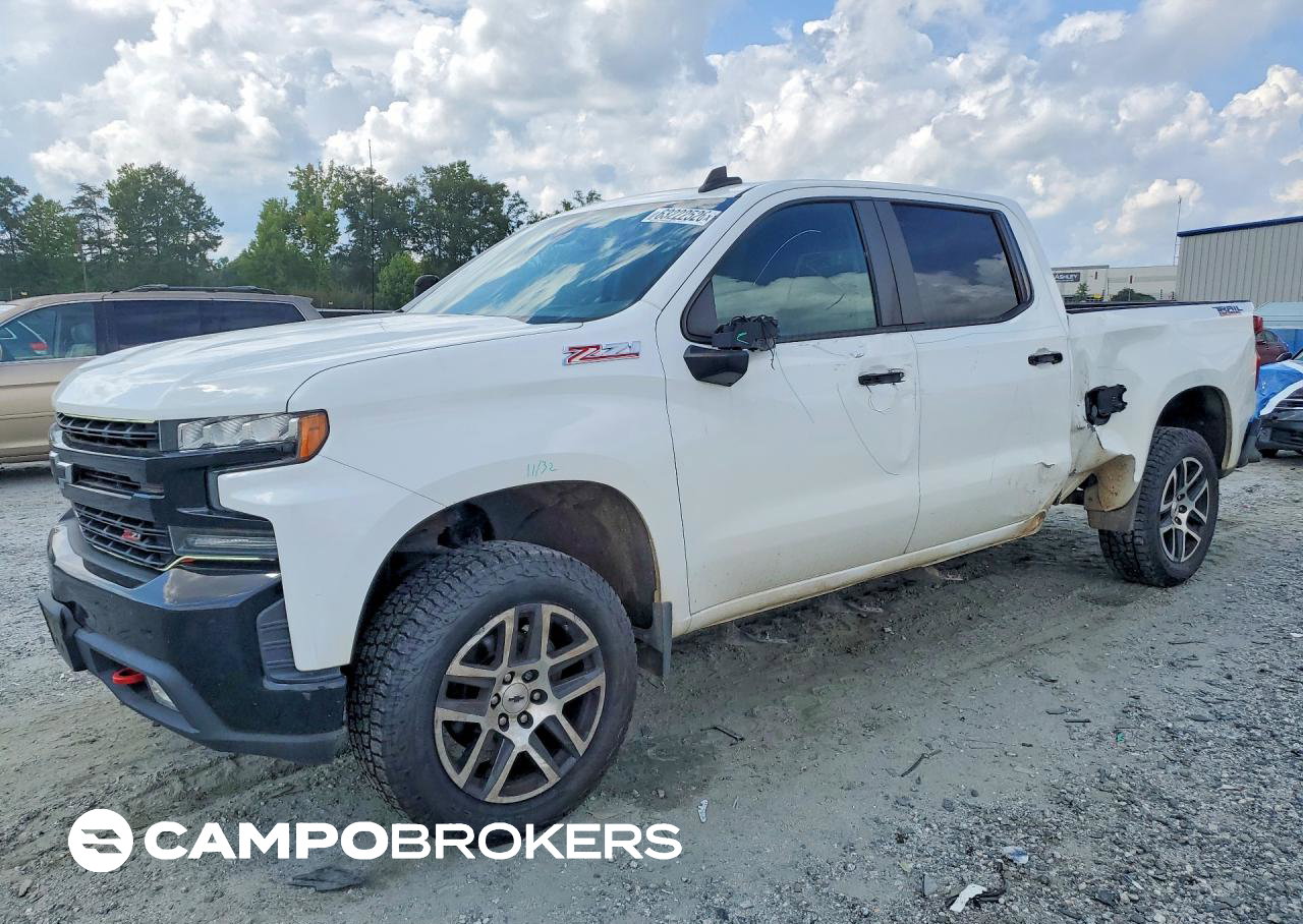 2020 Chevrolet Silverado K1500 Lt Trail Boss, Side damage, Copart lot 63222526