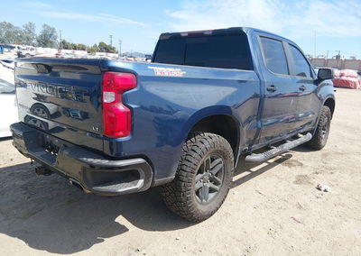 2021 Chevrolet Silverado 1500 4wd  Short Bed Lt Trail Boss, Front End damage, Iaai lot 45867869, photo 4 of 16
