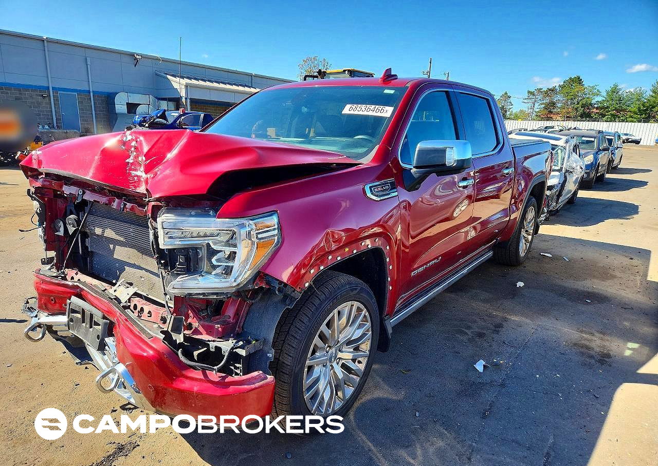 2019 Gmc Sierra K1500 Denali, пошкодження: Передня частина, Copart лот 68536466