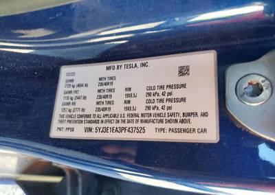 2023 Tesla Model 3, daño Trasero, Copart lote 73330326, foto 12 de 12