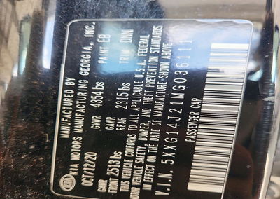 2021 Kia K5 Lxs, daño Inundación, Copart lote 72045346, foto 13 de 13