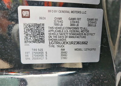 2024 Gmc Sierra K1500 Elevation-l, daño Frontal, Copart lote 67648546, foto 12 de 14