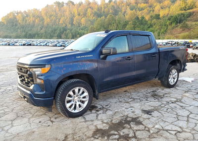 2022 Chevrolet Silverado K1500 Custom, daño Frontal, Copart lote 72501146, foto 1 de 12