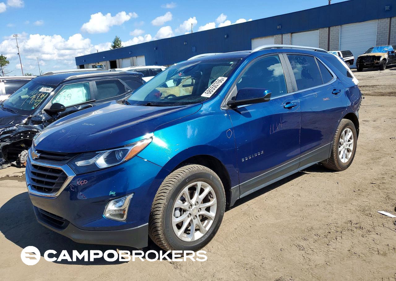 2021 Chevrolet Equinox Lt, daño Frontal, Copart lote 68550766