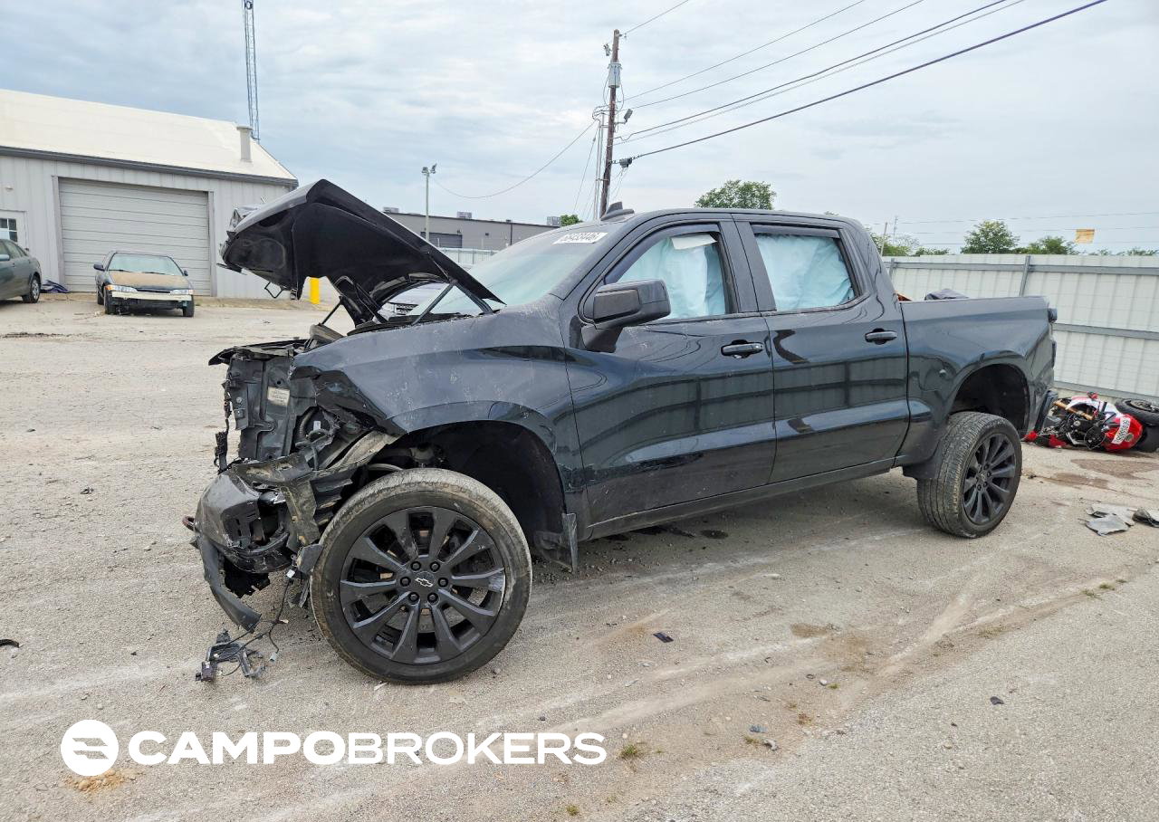 2021 Chevrolet Silverado K1500 Lt Trail Boss, пошкодження: Передня частина, Copart лот 66433446
