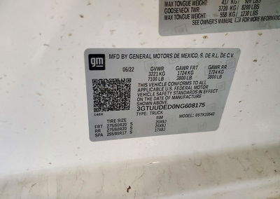 2022 Gmc Sierra K1500 Slt, uszkodzenie: Przód, Copart lot 71559526, zdjęcie 12 z 12