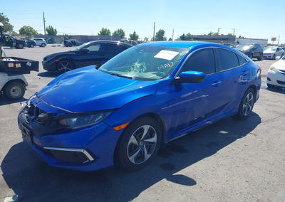 2020 Honda Civic Lx, daño Frontal, Iaai lote 45926020, foto 2 de 16