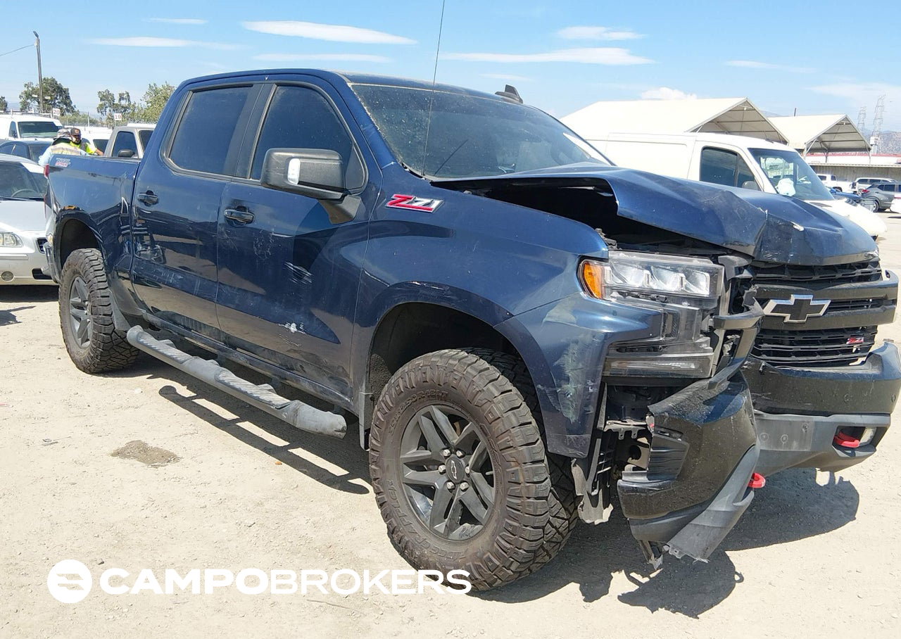 2021 Chevrolet Silverado 1500 4wd  Short Bed Lt Trail Boss, Front End damage, Iaai lot 45867869