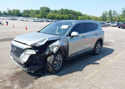 2020 Hyundai Santa Fe Limited, Left Front damage, Iaai lot 45762764, photo 2 of 16