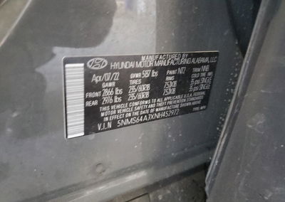 2022 Hyundai Santa Fe Xrt, Rear End damage, Copart lot 64129756, photo 14 of 16