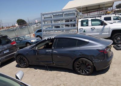2022 Tesla Model 3 Performance Dual Motor All-wheel Drive, пошкодження: Лівий бік, Iaai лот 45791035, фото 15 з 21