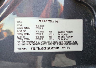 2023 Tesla Model Y, Front End damage, Copart lot 73524026, photo 13 of 13