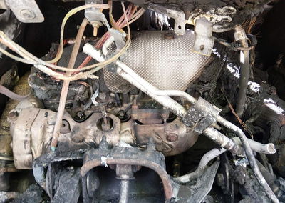 2021 Gmc Sierra 2500hd 4wd  Standard Bed Denali, пошкодження: Engine Burn, Iaai лот 46238337, фото 10 з 11