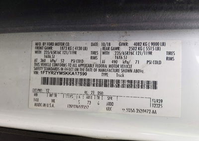 2019 Ford Transit-250, uszkodzenie: Left & Right Side, Iaai lot 46210851, zdjęcie 9 z 17