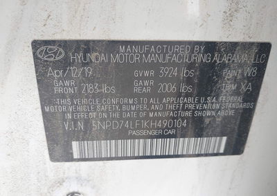 2019 Hyundai Elantra Se, uszkodzenie: Normal Wear & Tear, Iaai lot 46459911, zdjęcie 9 z 16