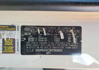 2021 Kia Sportage Lx, daño Vandalismo, Copart lote 68060246, foto 13 de 13