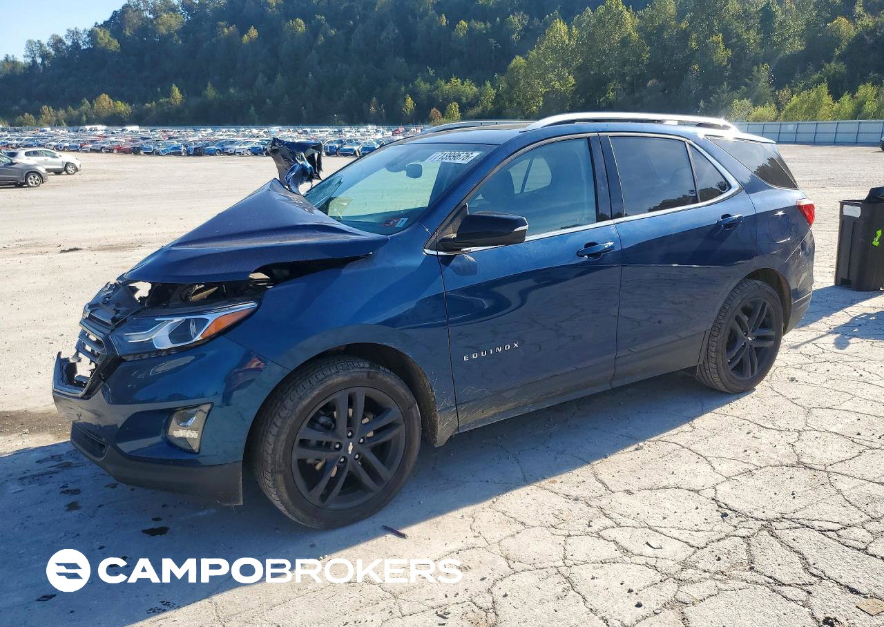 2020 Chevrolet Equinox Lt, Front End damage, Copart lot 71399676