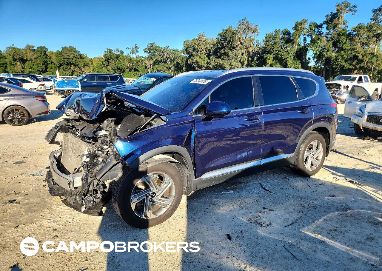 2021 Hyundai Santa Fe Sel, daño Frontal, Copart lote 73244006