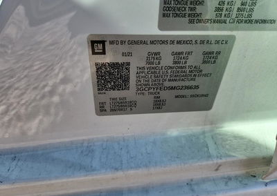 2021 Chevrolet Silverado K1500 Lt Trail Boss, uszkodzenie: Przód, Copart lot 73323986, zdjęcie 12 z 14
