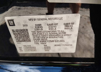2021 Gmc Sierra 2500hd 4wd  Standard Bed Denali, пошкодження: Engine Burn, Iaai лот 46238337, фото 9 з 11