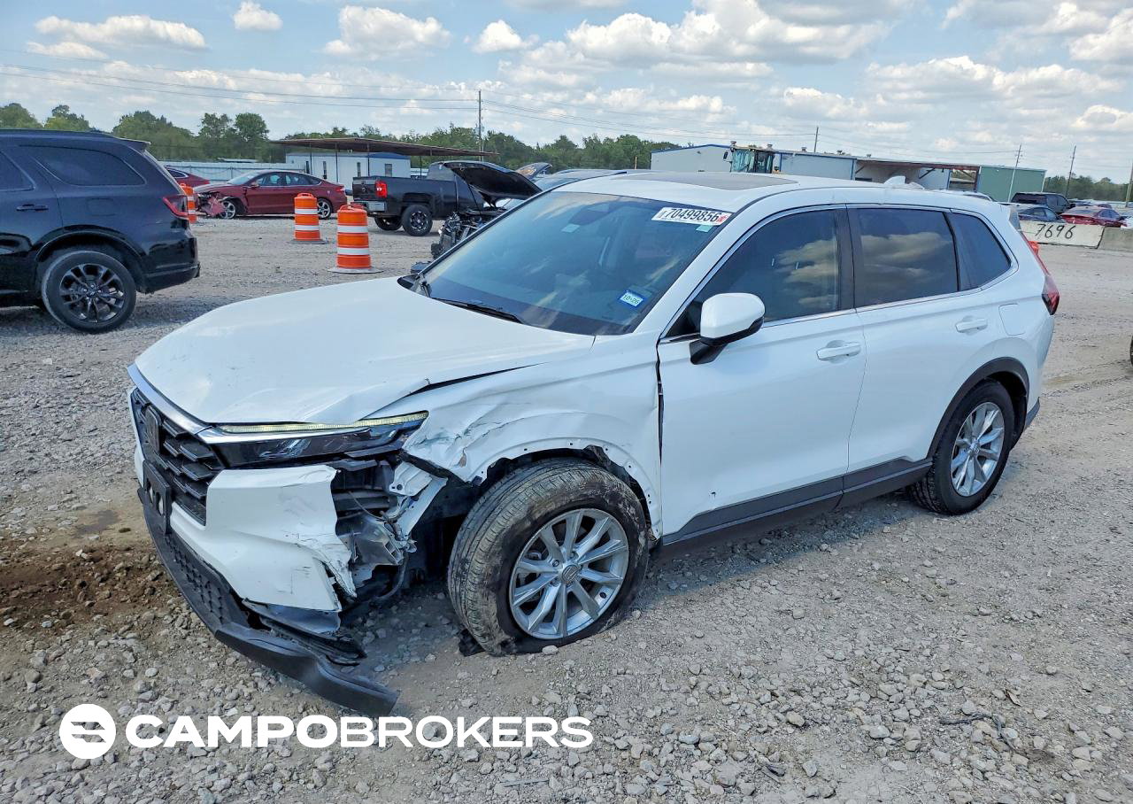 2023 Honda Cr-v Exl, daño Frontal, Copart lote 70499856