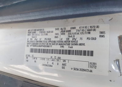 2023 Ford Transit-250 Cargo Van, daño Frontal, Iaai lote 46441891, foto 9 de 20