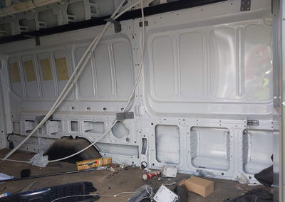 2022 Ford Transit-250 Cargo Van, daño Frontal izquierdo, Iaai lote 46084604, foto 8 de 17