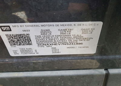 2022 Chevrolet Equinox Ls, пошкодження: Передня частина, Copart лот 70483856, фото 12 з 14