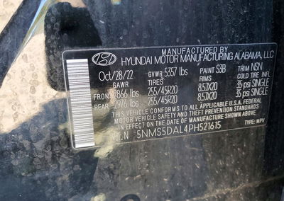 2023 Hyundai Santa Fe Calligraphy, uszkodzenie: Tył, Copart lot 71198666, zdjęcie 14 z 14