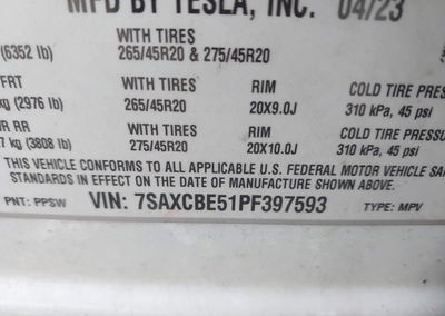 2023 Tesla Model X, uszkodzenie: Przód, Iaai lot 46138891, zdjęcie 9 z 18