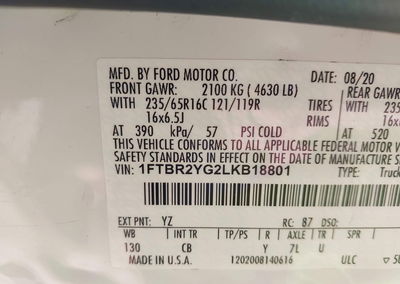 2020 Ford Transit-250, uszkodzenie: Repossession, Iaai lot 46429697, zdjęcie 9 z 16