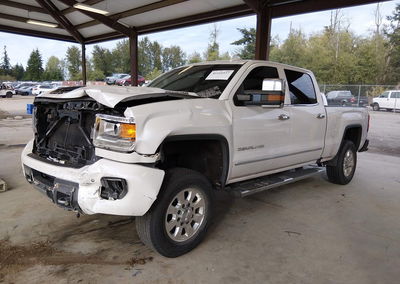 2019 Gmc Sierra 3500hd Denali, пошкодження: Передня частина, Iaai лот 46168037, фото 2 з 16