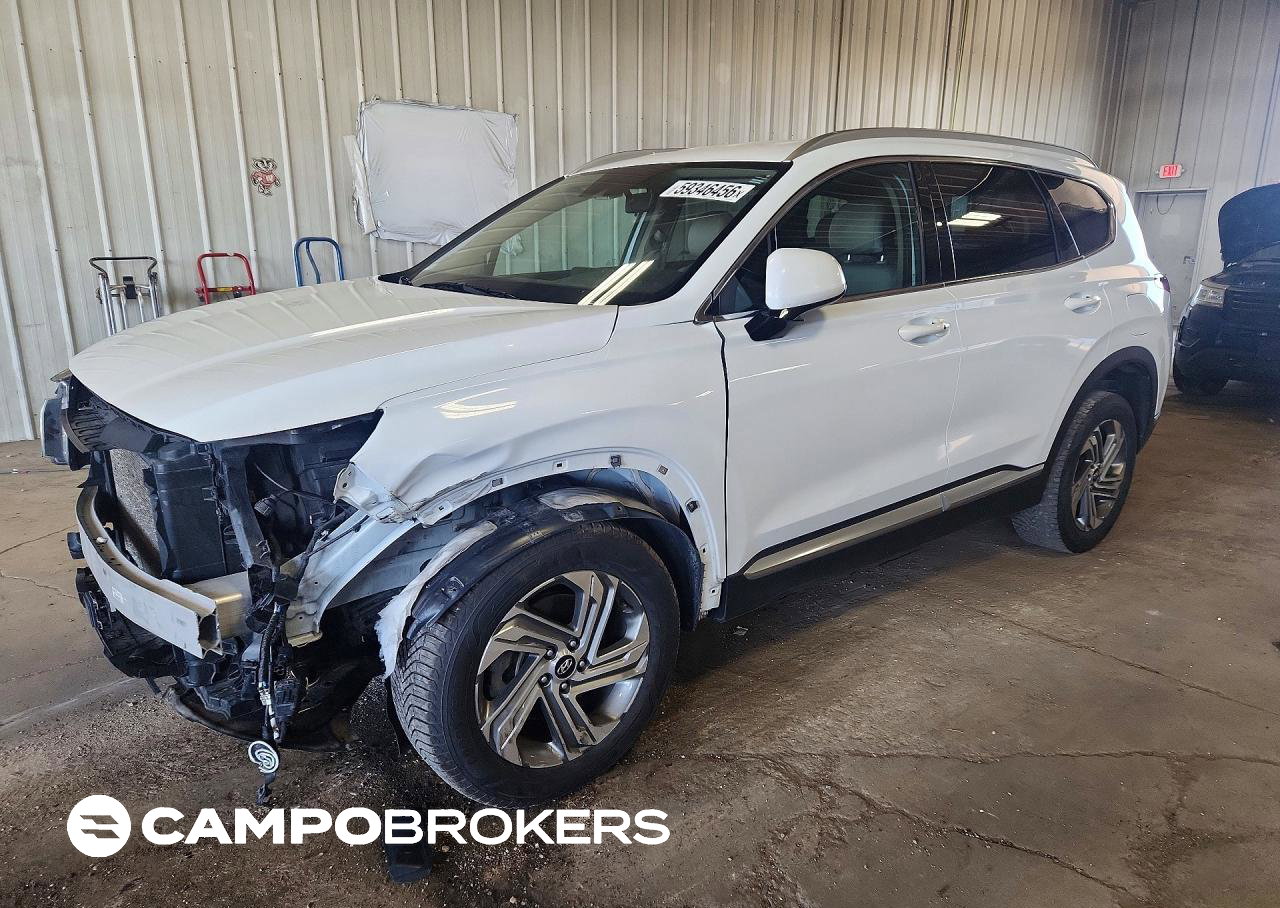 2021 Hyundai Santa Fe Sel, daño Frontal, Copart lote 59346456