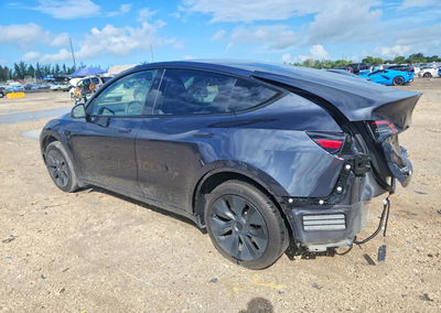 2025 Tesla Model Y, Rear End damage, Copart lot 70163696, photo 2 of 15