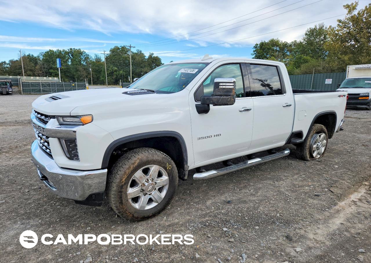 2020 Chevrolet Silverado K3500 Ltz, daño Trasero, Copart lote 71402106