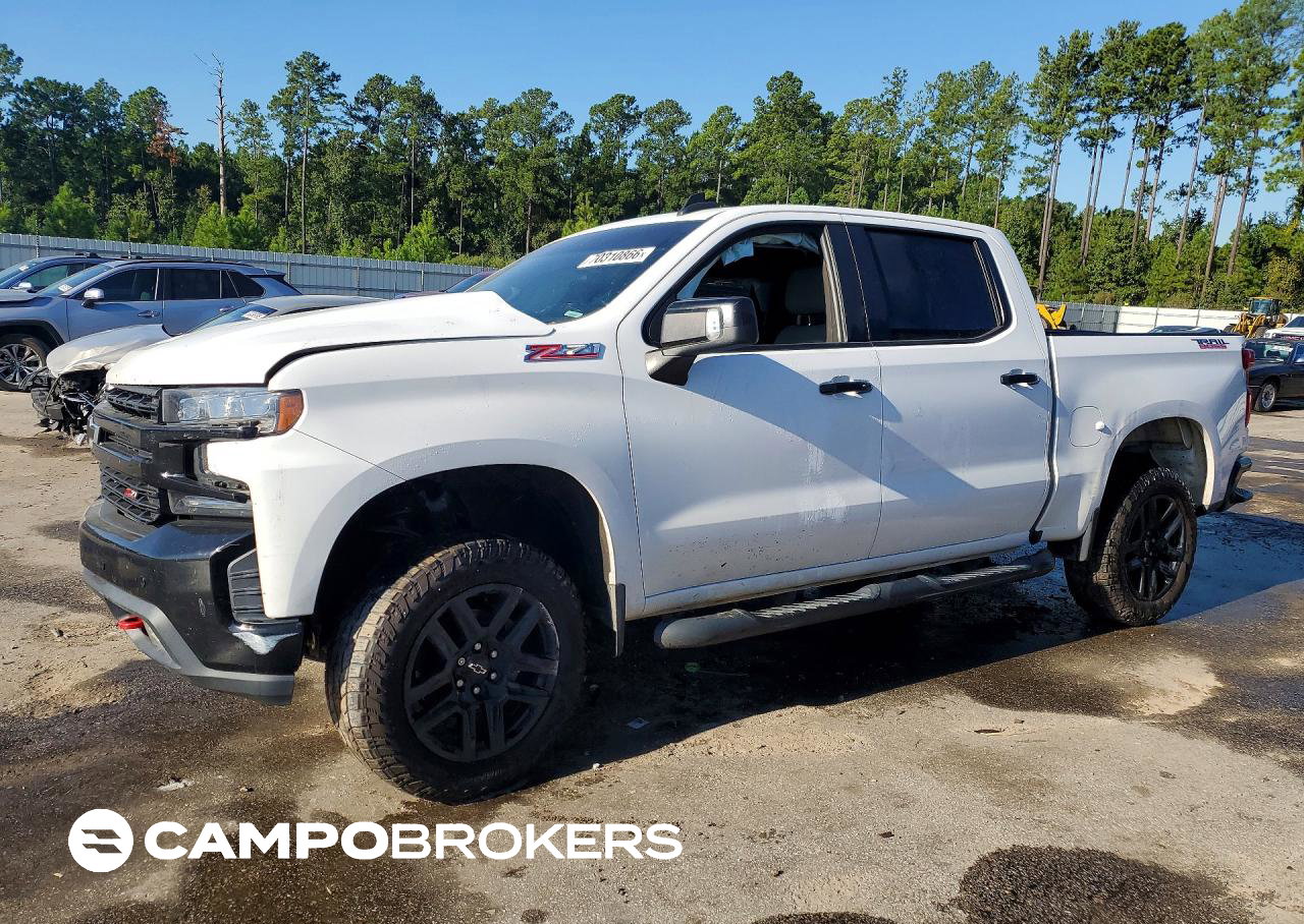 2021 Chevrolet Silverado K1500 Lt Trail Boss, Front End damage, Copart lot 70310866