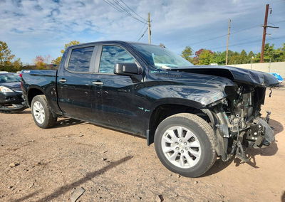 2021 Chevrolet Silverado K1500 Custom, daño Frontal, Copart lote 73030686, foto 4 de 14