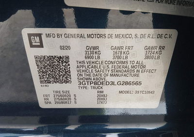 2020 Gmc Sierra 1500 2wd  Short Box Slt, Undercarriage damage, Iaai lot 46384342, photo 9 of 17
