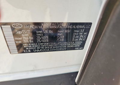 2023 Hyundai Santa Fe Sel, пошкодження: Передня частина, Copart лот 68301016, фото 13 з 15
