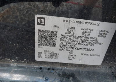 2022 Gmc Sierra 2500hd 4wd  Standard Bed Denali, Rollover damage, Iaai lot 46092894, photo 9 of 15