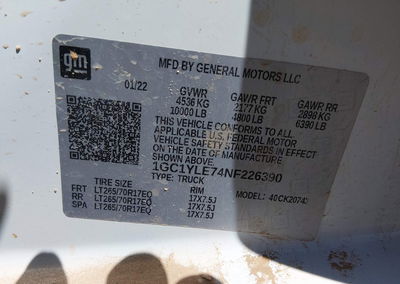 2022 Chevrolet Silverado 2500hd, пошкодження: Normal Wear & Tear, Iaai лот 46312369, фото 9 з 16