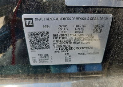 2024 Gmc Sierra K1500 Slt, пошкодження: Передня частина, Copart лот 66540836, фото 12 з 12